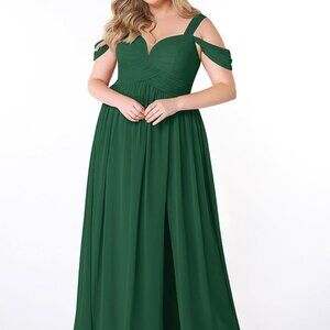 Dark Green Azazie Lianne Dress